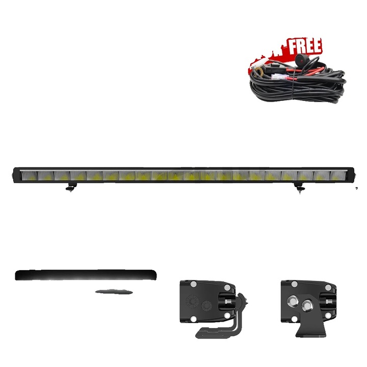 Proiector LED 40inch, montare ajustabila, design waterproof, 6500K, IP68