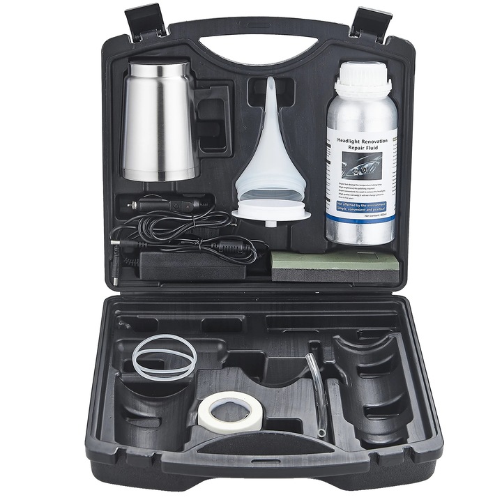 Set tratament faruri, Lichid de reparare, Trusa de scule