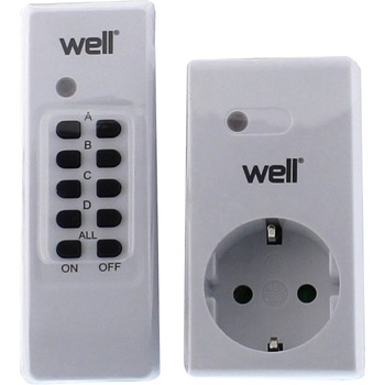 Priza cu telecomanda Well, IP20 Priza cu telecomanda Well, IP20