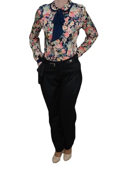 Pantaloni in tendinte, design interesant,D&J Exclusive, Negru, 44 Pantaloni in tendinte, design interesant,D&J Exclusive, Negru, 44