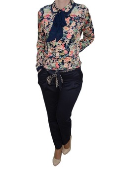 Pantaloni cu buzunare lateral, D&J Exclusive,, Bleumarin, 36 Pantaloni cu buzunare lateral, D&J Exclusive,, Bleumarin, 36