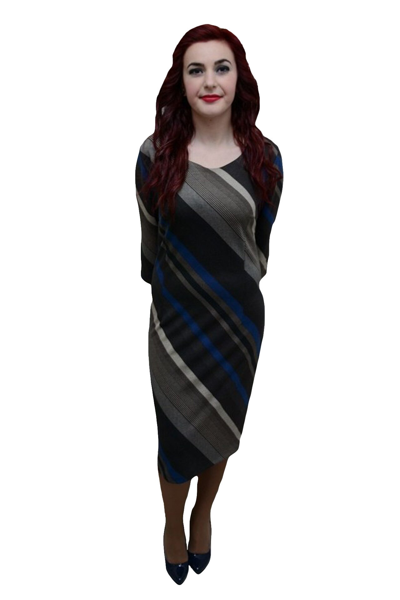 Rochie tinereasca, design chic dungat,masura mare,D&J Exclusive, Maro