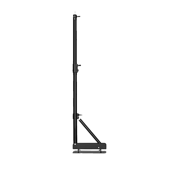 Brat de sustinere montat pe perete, 135cm, rotire orizontala si verticala, capacitate maxima 10kg, alb/negru