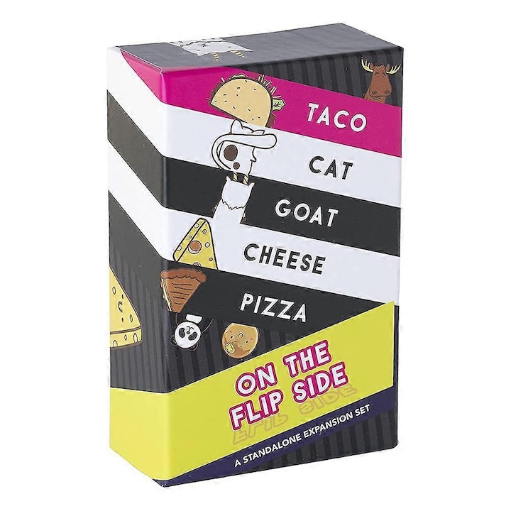 Joc de societate, TACO CAT GOAT CHEESE PLZZA, 28 jucatori, 9.9x2.7x7.3cm, multicolor