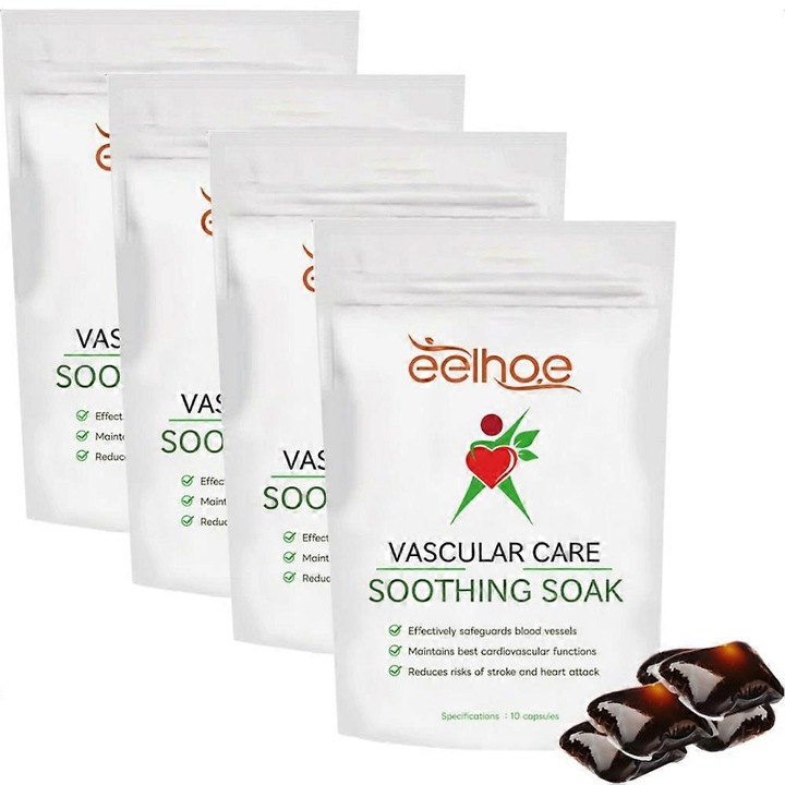 Fürdőcsomagok érrendszeri ápoláshoz, 4 darab, nyugtatja és javítja a vénákat, csökkenti a duzzanatot