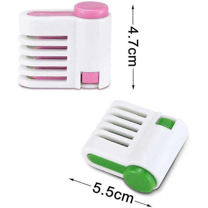 Set 4 ustensile pentru taiat prajituri, 5 straturi, din plastic de calitate alimentara, inox, usor de utilizat