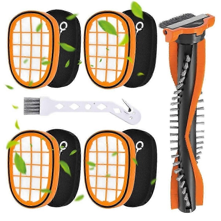 Set accesorii pentru aspirator Philips SpeedPro Max, 4 filtre, 4 filtre din spuma, 1 perie de curatare, 22x13.7x0.2cm, alb