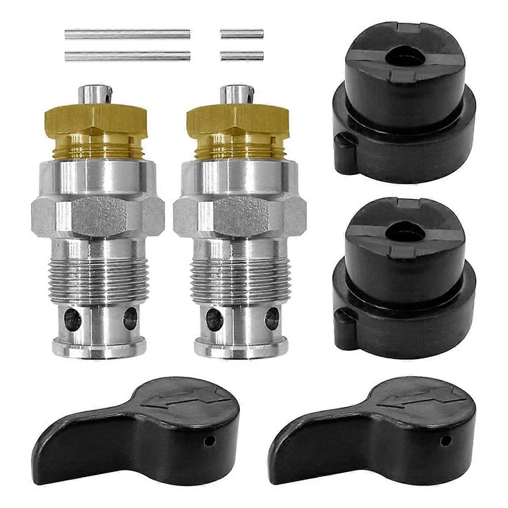 Set 2 Accesorii Vopsire, Valve 235014 Airless, Metal, Negru