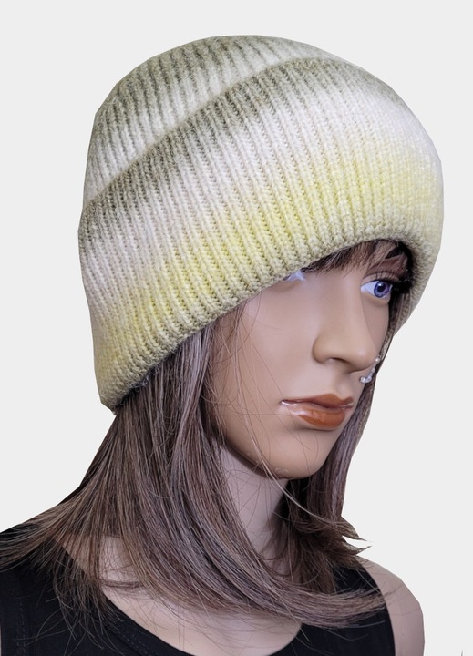 Caciula dama Y&Dreams YD43-366, verde-galben