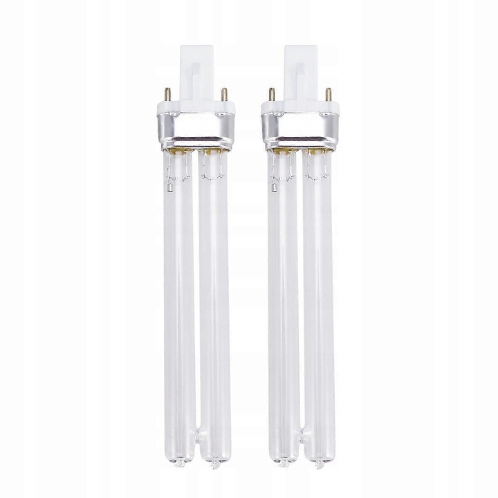 2 db UV fertőtlenítő lámpa készlet, 11W, 23,5x3x1,8cm, fehér
