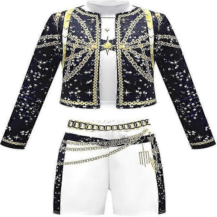 Costum de carnaval copii K-Pop Demon Hunters Rumi Mira Zoey, 150cm, pentru fete, multicolor