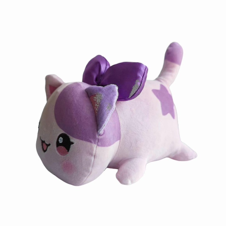 Jucarie de plus, Meemeows, pisica, mov, 25cm