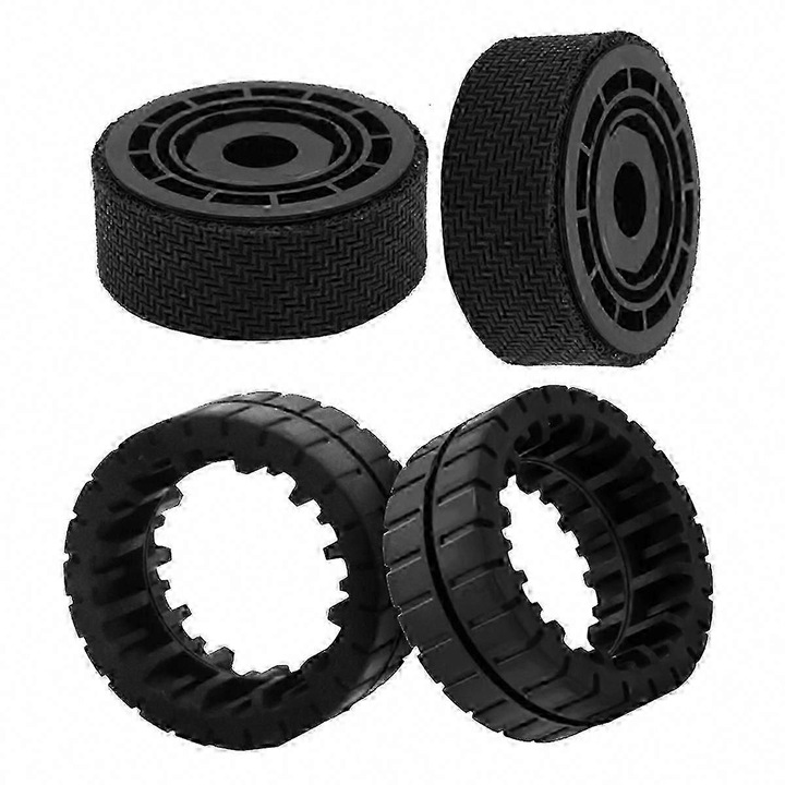 Roti de schimb pentru aspirator iRobot Braava Jet M6, set 2 bucati, plastic, negru