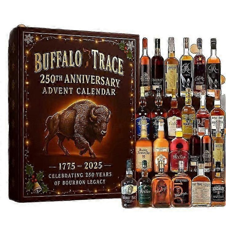 Calendar de Advent Craciun 2025, 24 usi surpriza, decor elegant, set de cadouri tematice