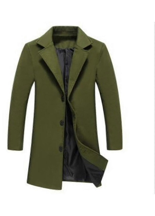 Palton barbati, casual, guler rever, culoare solida, material de inalta calitate, iarna