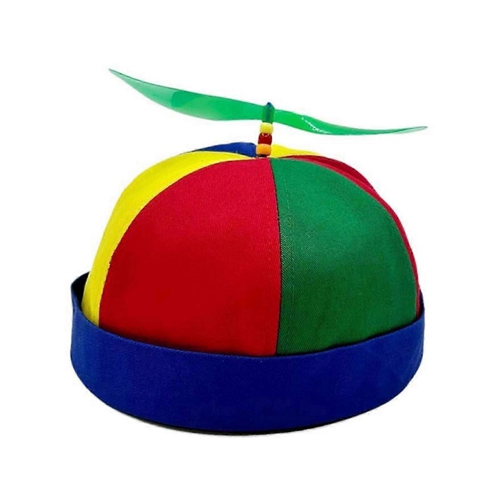 Palarie cu elice pentru copii/adulti, multicolor, ajustabila 50-60cm