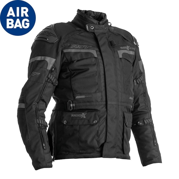 RST Kaland-X Bélelt Dzseki Textil - Fekete - M