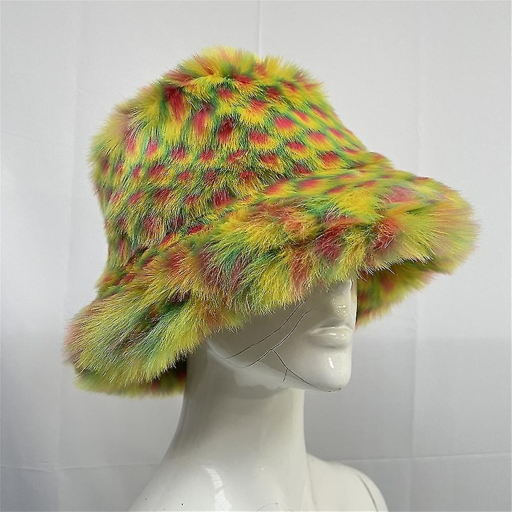 Caciula bucket femei, model FIRE, design versatil, protectie solara, multicolor, dimensiune L 58-60cm