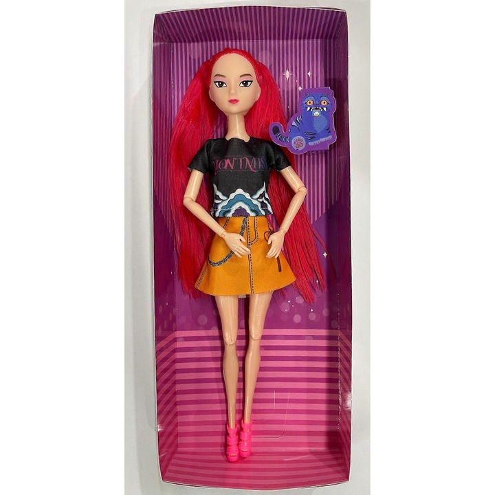 Figurina K-POP Demon Hunter Girl Group Lumimira Zoe, set 3 piese, 30cm, multicolor