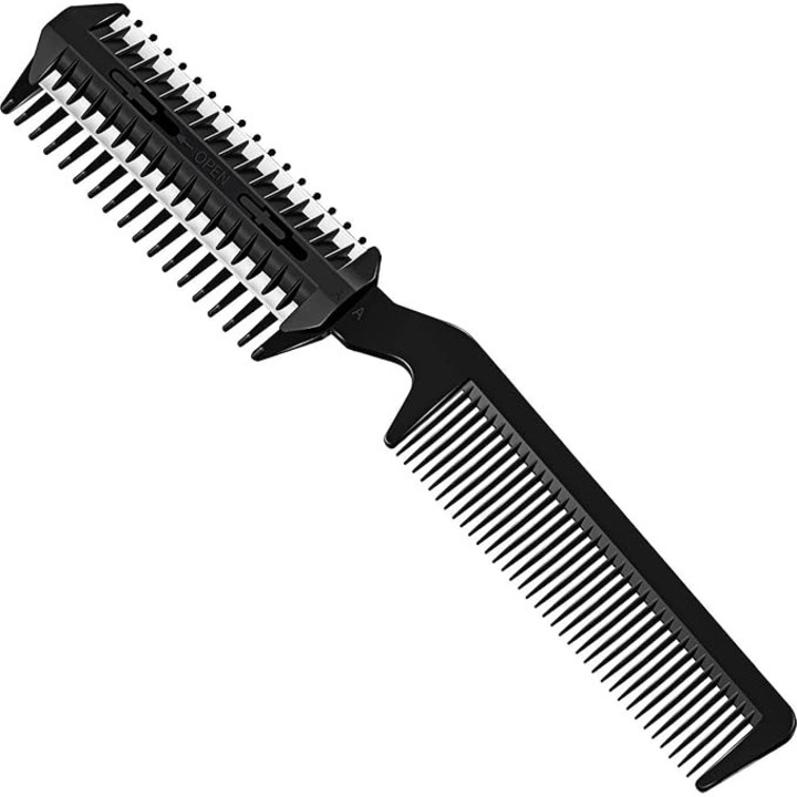 Set perii de par cu doua fete, pentru taierea parului, 3 piese, multicolor