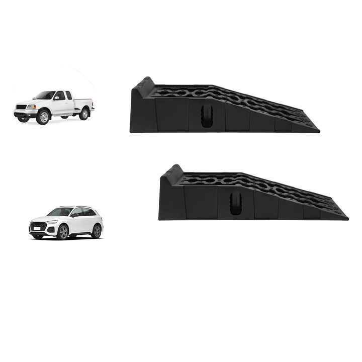 Rampa auto, capacitate mare de incarcare, design antiderapant, neagra, 92x32x32cm