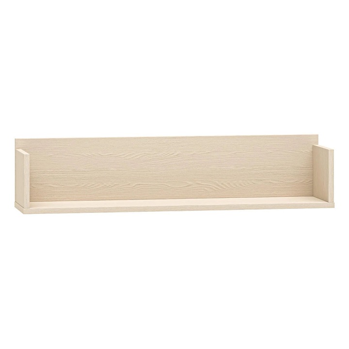 Raft de perete, Furnlux, Mevel, crem deschis, lemn prelucrat, 90x20x20 cm