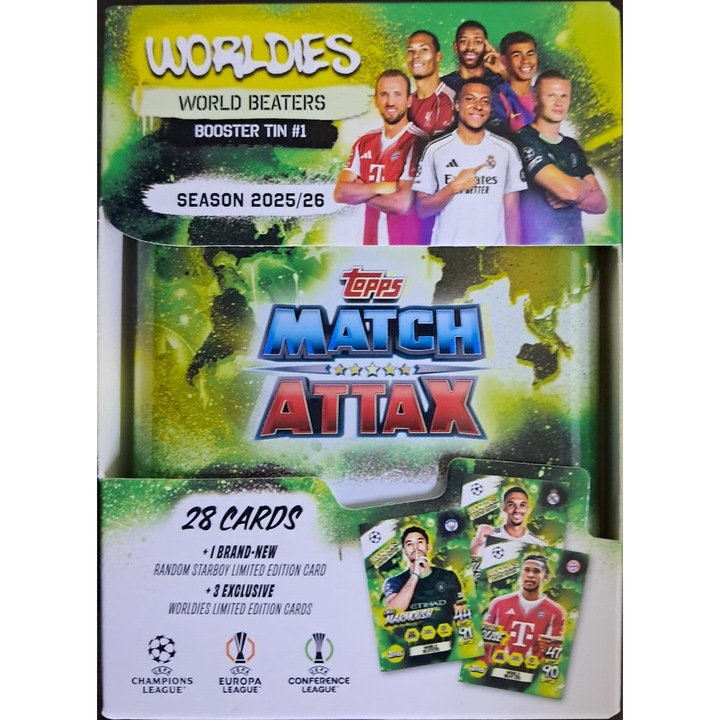Joc de cărți TOOP TOOLS - Booster Tin Match Attax #2025/26