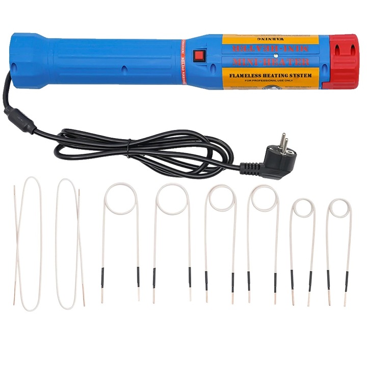 Incalzitor cu inductie magnetica, 1100 W, temperatura maxima de incalzire 800C, 6.5x40cm, portabil