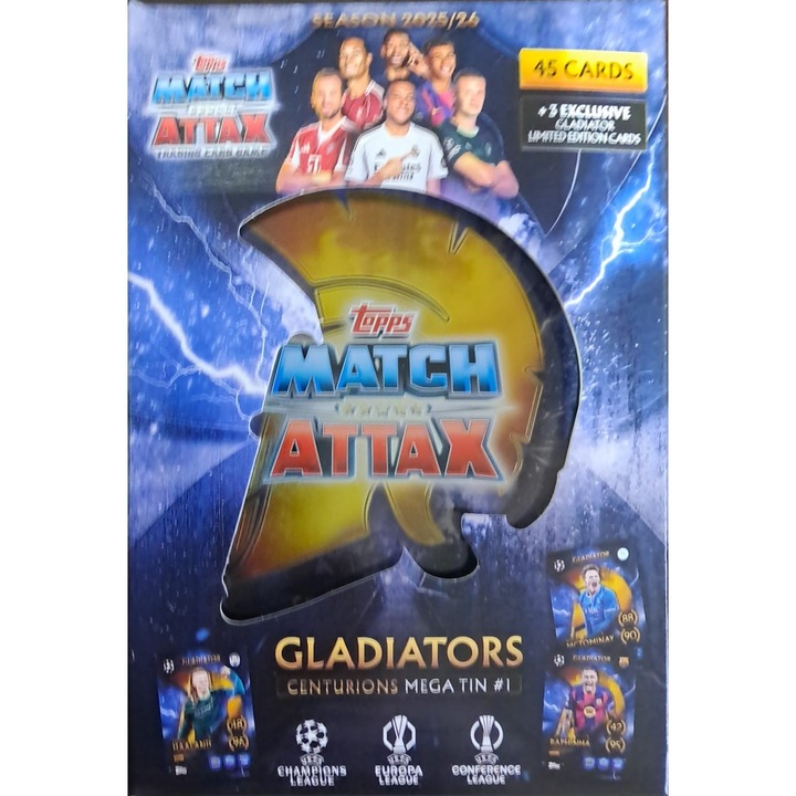 Carti de joc - Mega tin #1, March Attax Champions Legue sezon 2025/26 - Topps