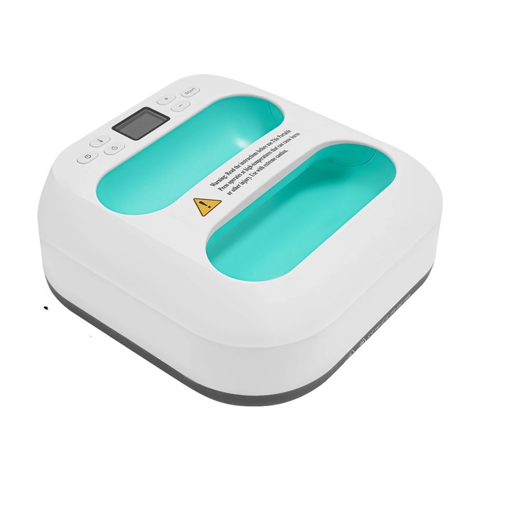 Термопреса, издръжлива ABS конструкция, регулируем контрол на температурата, зелена