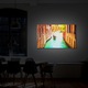 Tablou Canvas Luminos in intuneric VarioView LED Urban Orase Pe canal in Venetia, 40 x 60 cm