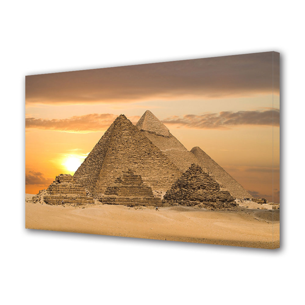 Tablou Canvas Luminos in intuneric VarioView LED Urban Orase Cairo Piramide Egipt, 30 x 45 cm