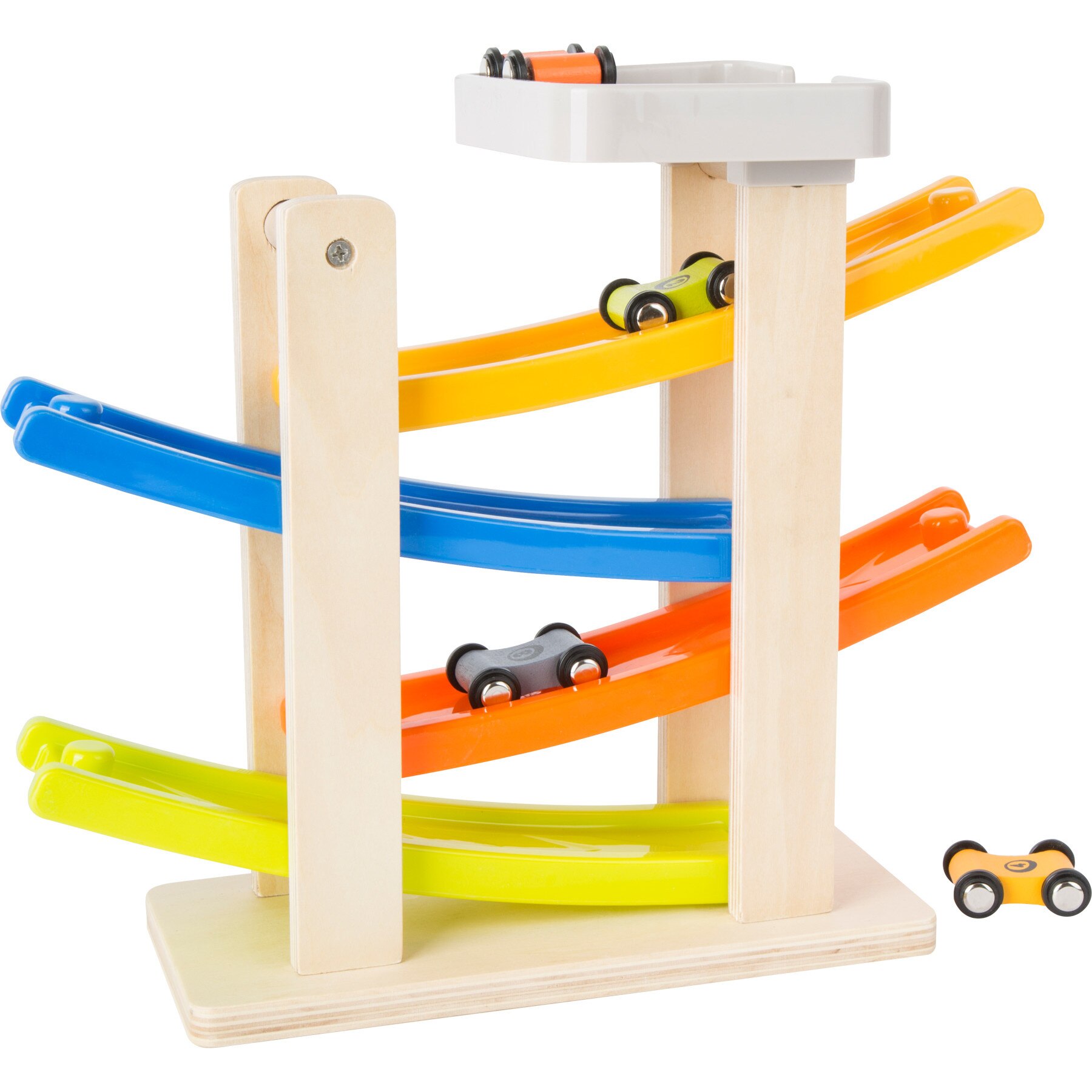 Cursa De Masini Cu Parcare, tip cascada, din lemn