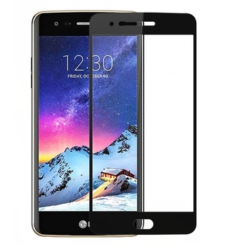 Folie de protectie sticla securizata Full Face pentru LG K10 (2017), neagra Folie de protectie sticla securizata Full Face pentru LG K10 (2017), neagra