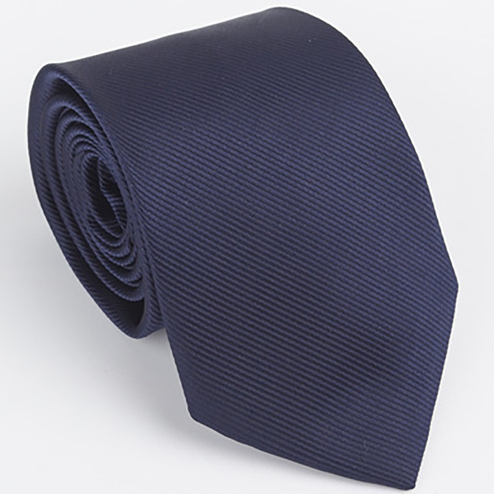 Cravata eleganta barbateasca clasica bleumarin, neteda, usor lucioasa