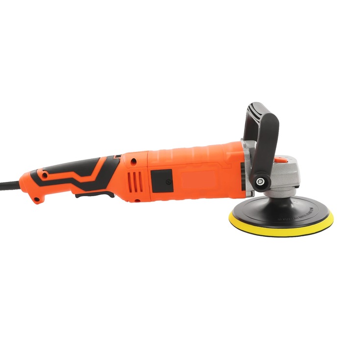 Polírozógép, 7 változtatható sebesség, 1580W, narancssárga, 41x15cm