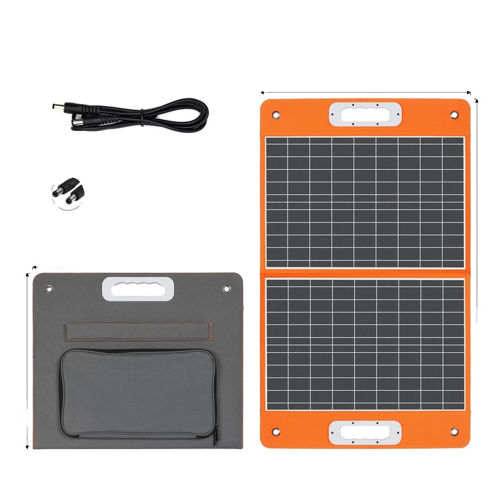 Panou solar portabil, camuflaj digital, 60W, 32.76x17.95in, incarcare rapida