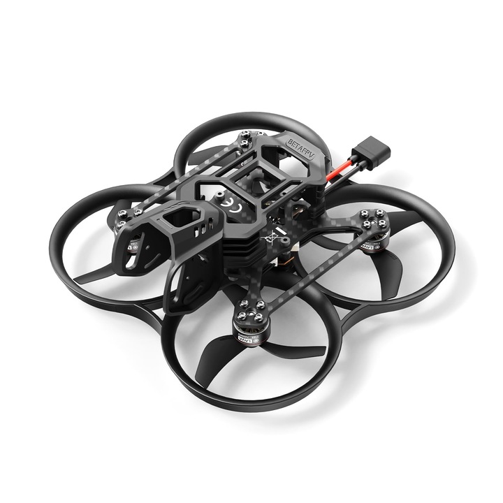 Drone BETAFPV Pavo20 Pro, Brushless, Motor 1104 7200Kv, LED Cob, 2-3S 20A Fc, Freestyle, Negru