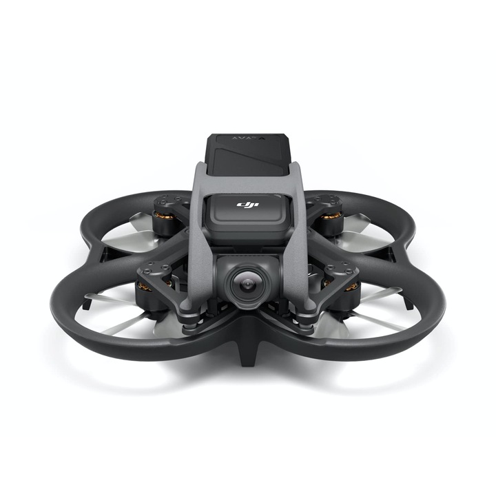 Dji Avata - FPV дрон квадрокоптер с 4K стабилизирано видео, 155° ултрашироко зрително поле, вградени предпазители за витлата, HD предаване с ниска латентност и аварийно спиране