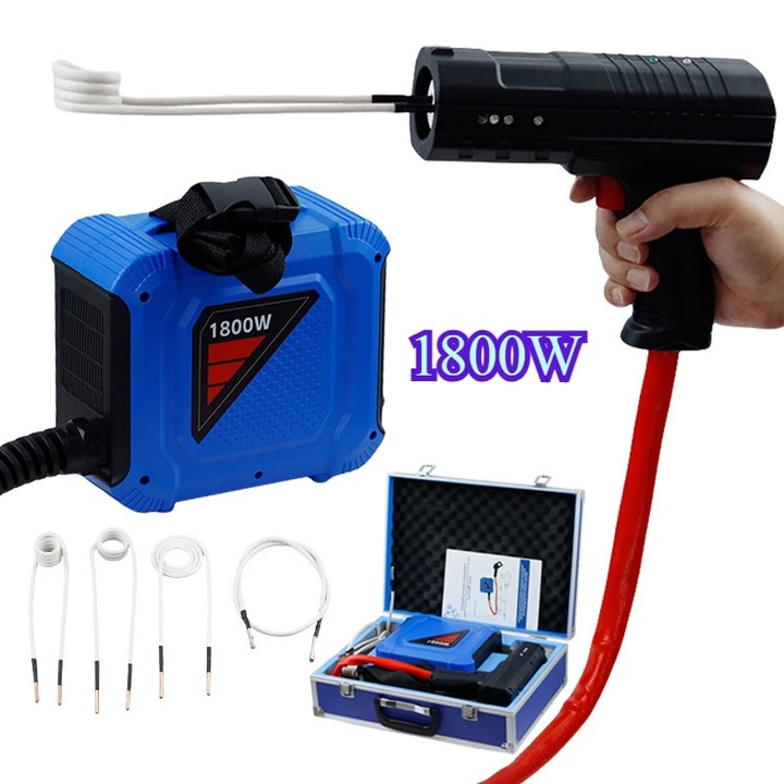 Indukciós Fűtőberendezés, 1800W, Hordozható Kialakítás, 800°C, EU Csatlakozó