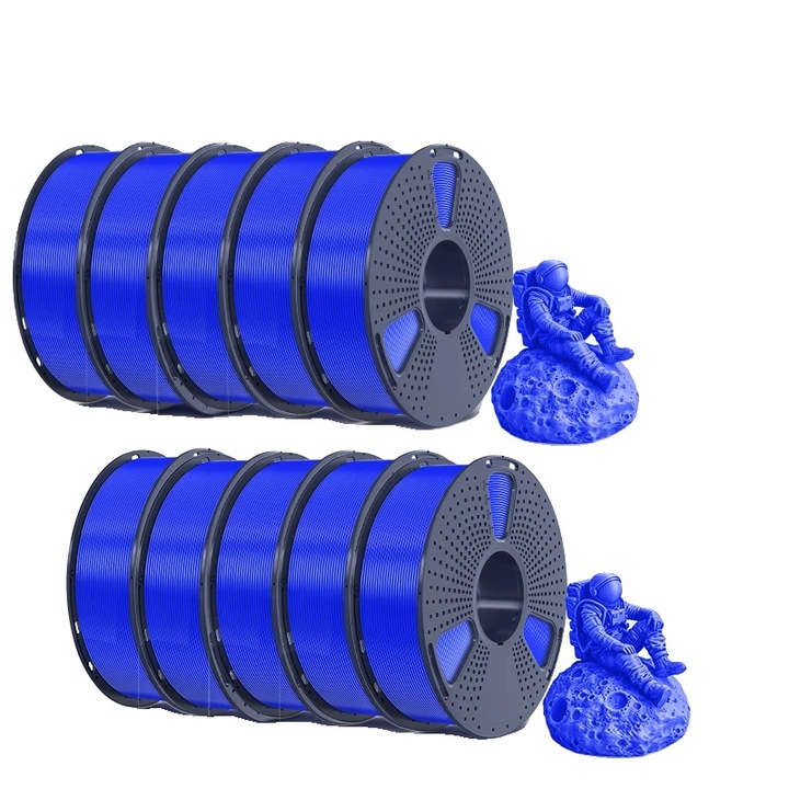 Filament 3D PETG, kék, 1.75mm, 1kg, FDM nyomtatókkal kompatibilis