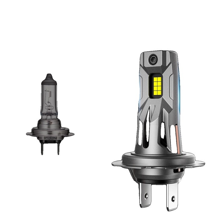 Far LED, 20000LM, Tip soclu H7, 60W, Temperatura culoare 6500K, Tensiune de lucru DC 12-20V