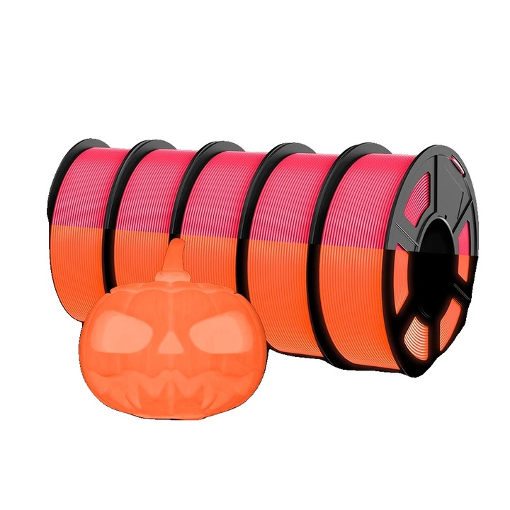 Filament 3D PETG NOC-5RD, fényes hatás, buborékmentes, 1.75mm, 330m