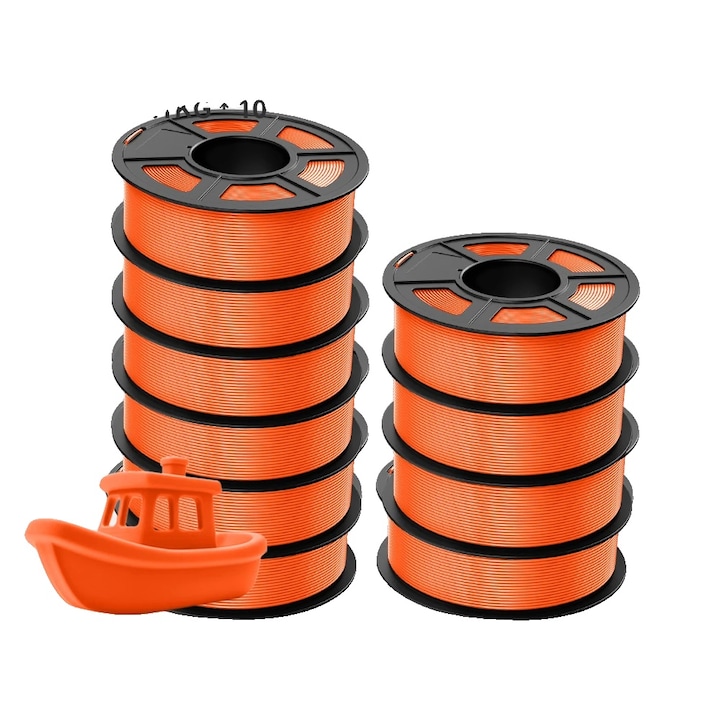 Filament 3D PLA+ 1.75mm, set 1kg, viteza de imprimare 300mm/s, ecologic