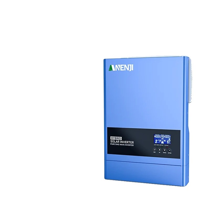 Invertor solar hibrid ANJ-6200W-48V, eficienta maxima, monitorizare WiFi, 220-240V, 48V, 10.5kg