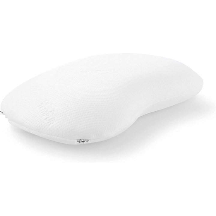 Perna Tempur Sonata, spumă cu memorie, ergonomic, alb, 61x40x11cm