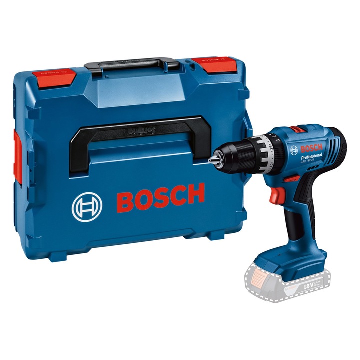 Masina De Gaurit Combinata Fara Fir Bosch Professional 18V System Gsb 18V-25 (Diametru Maxim Surub: 10 Mm, Incl. L-Boxx)
