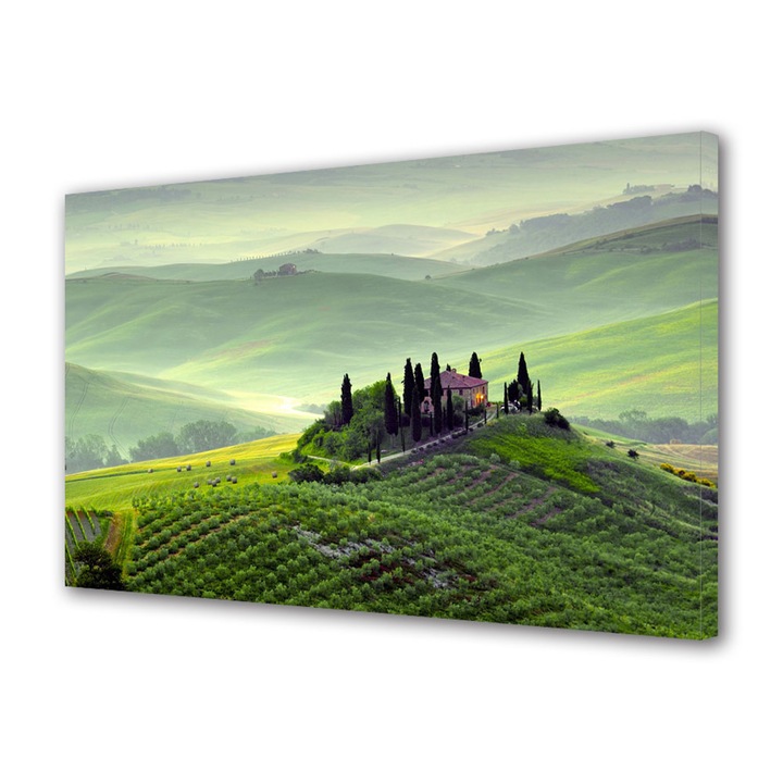 Tablou Canvas Luminos in intuneric VarioView LED Urban Orase Toscana Italia, 30 x 45 cm