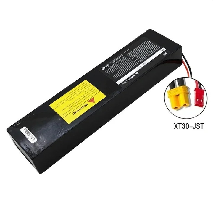 Acumulator litiu-ion 36 V pentru trotineta electrica, 10S3P, 100 Ah, conector XT30-JST, celule 18650, cu BMS, Gri