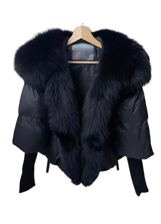 Geaca dama, Poliester, Negru, M INTL